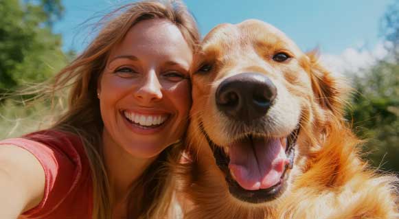 dog-bath-selfie